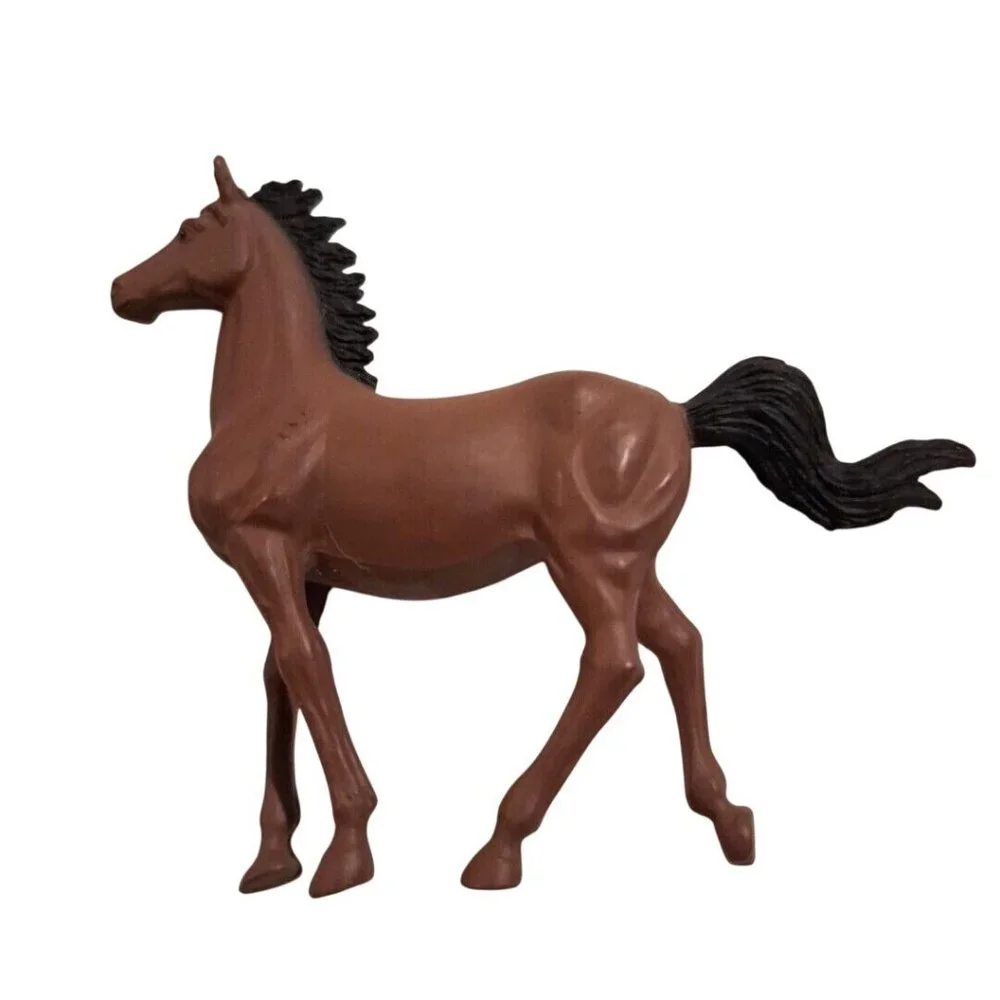 Popak New Ray Horse 3" Brown White Paint Pinto & Bay Vintage Lot - Picture 3 of 9